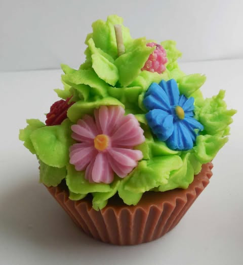 Świeca sojowa w kształcie kwiatków w doniczce 🌸